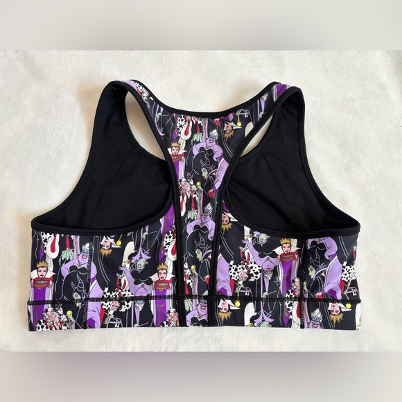 Torrid Active Disney Villains Sports Bra Size 3 3X Maleficent Ursula Cruella - Picture 6 of 7